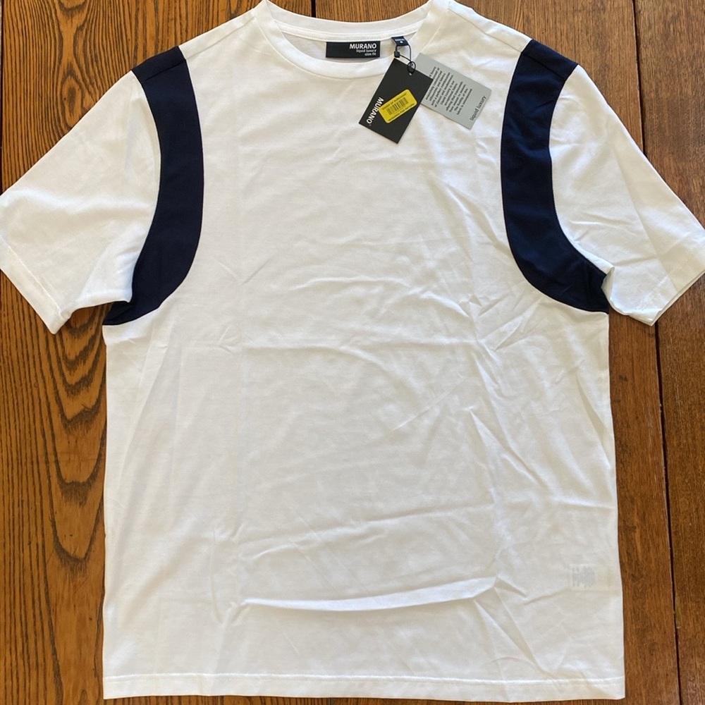 *BRAND NEW* Murano "Liquid Luxury" Short Sleeve Slim Fit Shirt Size S